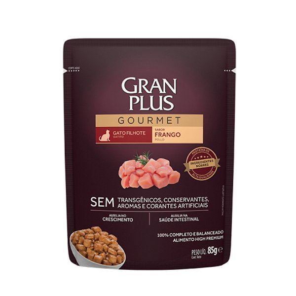 Sache Gran Plus Cat Filhote Frango 85 G