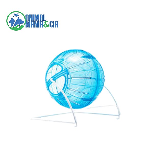Globo Acrílico para Hamster com Suporte 4 em 1 Savana Azul Único