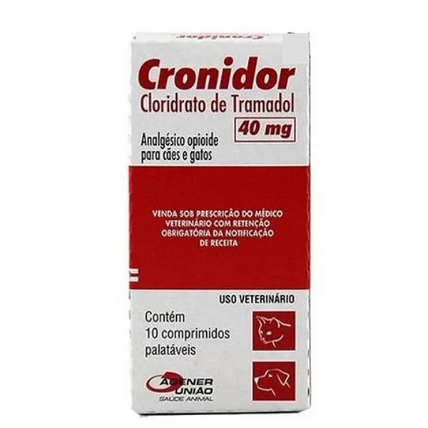Analgésico Cronidor Cães e Gatos Agener 40 mg