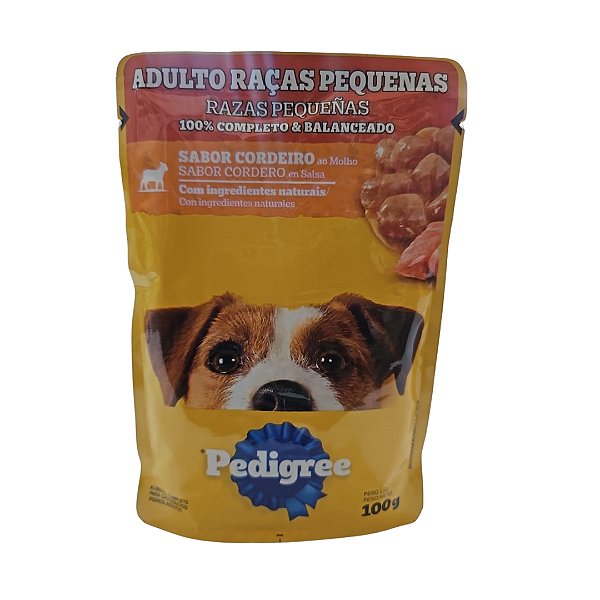 Sache Pedigree Racas Pequenas Cordeiro 100 G