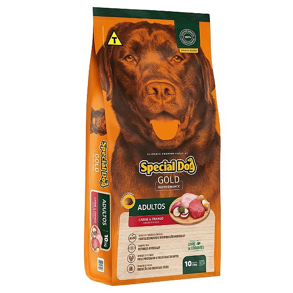 Special Dog Gold Adultos Frango E Carne 10,1kg