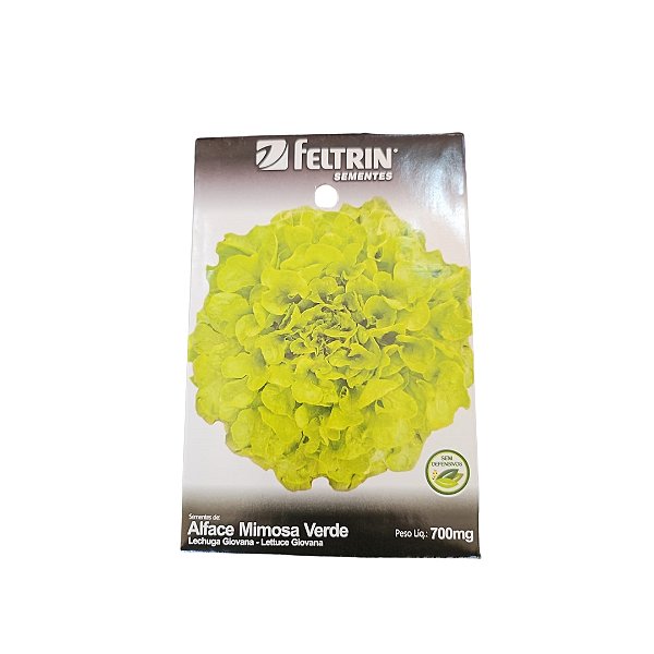 Semente Alface Mimosa Verde 700 Mg