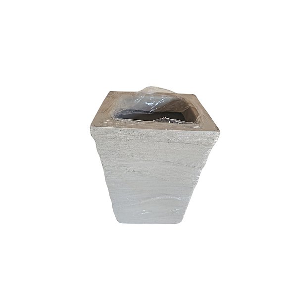 Vaso Coluna Quadrado Degrau Pp Bege-97