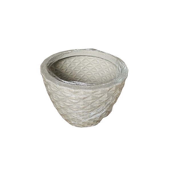 Vaso Diamante G Cinza-12427