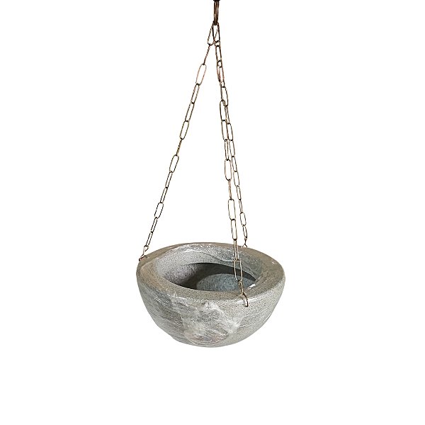Vaso Bacia C/corrente Pp Cinza-10602