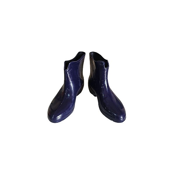 Bota Borracha Cano Curto N 38azul