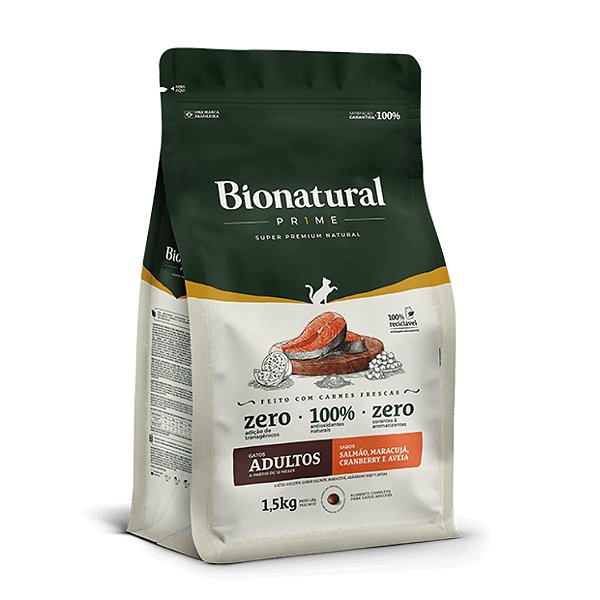 Bionatural Gatos Adulto Salmao 1,5kg