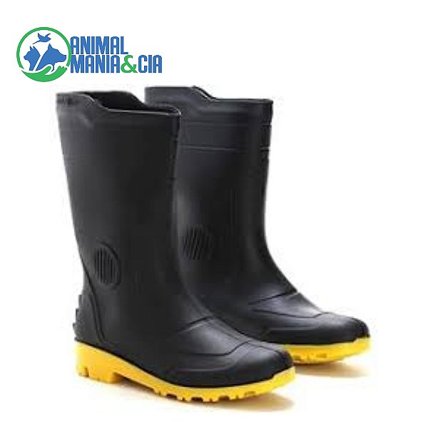 Bota Borracha Cano Medio N 38