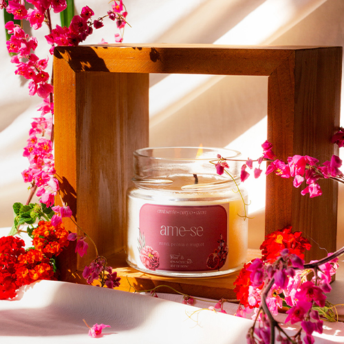 Vela Aromática Vegetal 100% Livre de Parafina - 140g