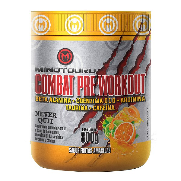 COMBAT PRE WORKOUT - PRÉ-TREINO MINOTOURO SUPPLEMENTS - 300g