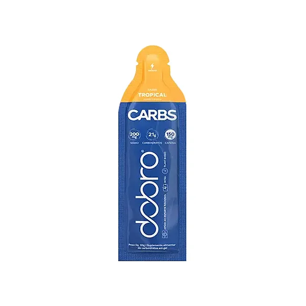 Carbs Gel sabor Tropical com Cafeína 30g