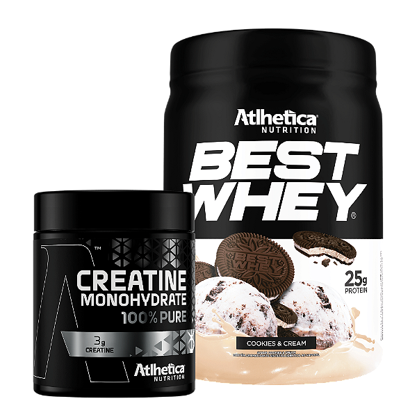 KIT Best Whey Protein Cookies&Cream 450g + Creatina 300g