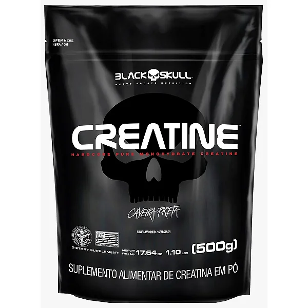 Creatina Monohidratada Blackskull Refil 500g