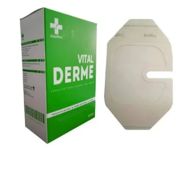 CURATIVO FILME TRANSPARENTE FENESTRADO 10CM X 12CM C/1 UNIDADE - VITAL DERME