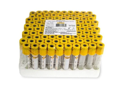 TUBO PARA COLETA DE SANGUE AMARELO A VACUO GEL 5ML C/100 UNIDADES - LABOR IMPORT