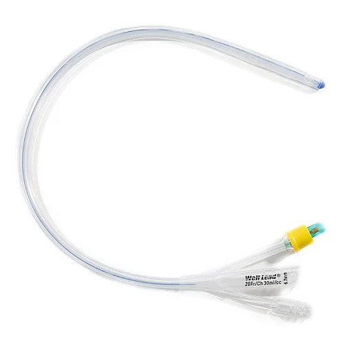 SONDA FOLEY 3VIAS SILICONE Nº20 30ML UNIDADE - WELL LEAD