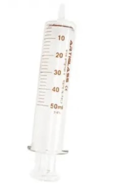 SERINGA VIDRO LUER SLIP 50ML C/1 UNIDADE - ARTI GLASS