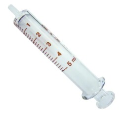 SERINGA VIDRO LUER SLIP 5ML C/1UNIDADE - ARTI GLASS