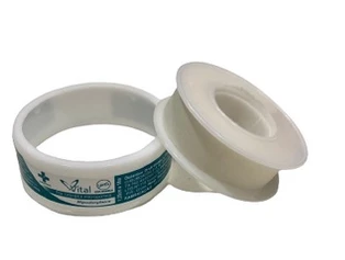 FITA MICROPOROSA HIPOALERGENICA 1,25cm x 10m BRANCA - VITAL