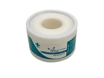 FITA MICROPOROSA HIPOALERGENICA 2,5cm x 4,5m BRANCA - VITAL