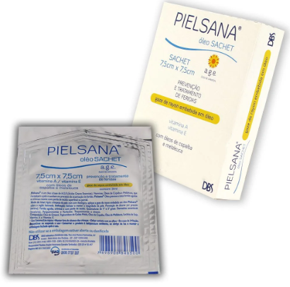 GAZE RAYON PIELSANA A.G.E 3ml 7,5cm X 7,5cm SACHE C/1 UNIDADE