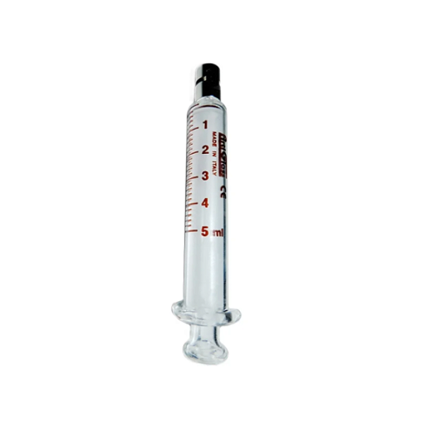 SERINGA VIDRO LUER LOCK METAL 5ML C/1 UNIDADE - ARTI GLASS