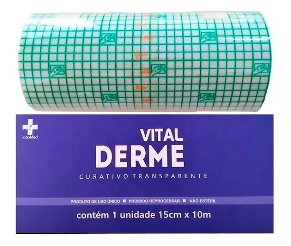 CURATIVO FILME TRANSPARENTE ROLO 15cm X 10m - VITAL DERME