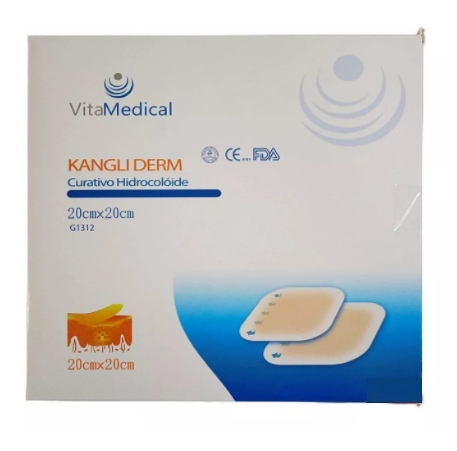 CURATIVO HIDROCOLOIDE COM BORDA 20cm X 20cm - KANGLI DERM