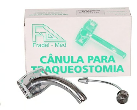 CÂNULA DE TRAQUEOSTOMIA METAL/ METÁLICA N°01- FRADEL