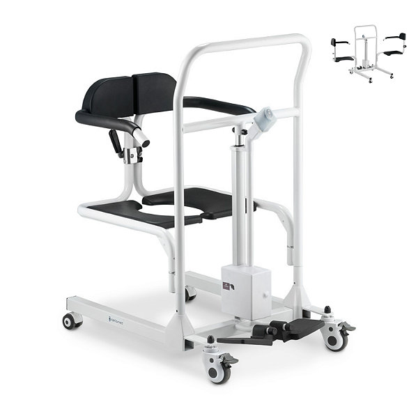 Cadeira de Transferência Idoso Higiênica Elétrica 135 kg D80