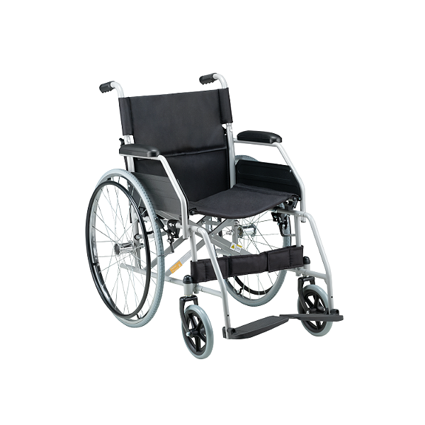 Cadeira de Com Rodas Dobrável Pneu Antifuro Até 120 KG D100