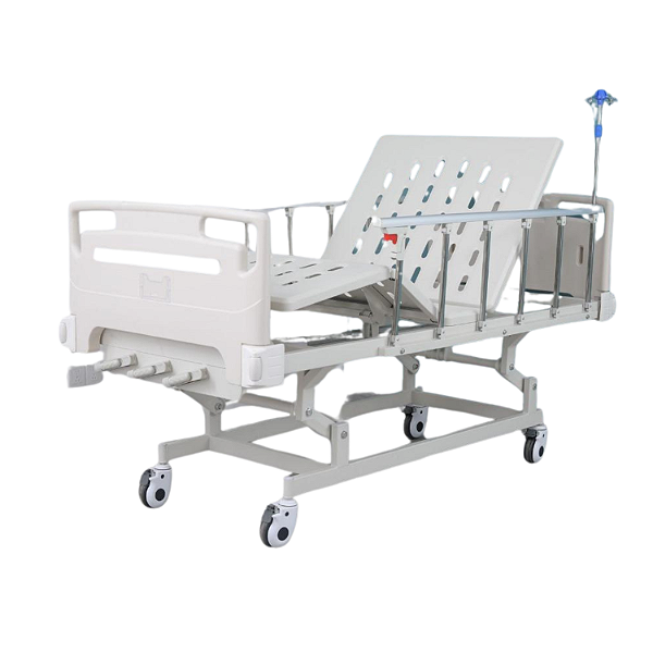 Cama Fowler Hospitalar Manual Com Elevação 3 Movimentos 5 Posições Para Obesos Suporta Até 200 kg Procirúrgica