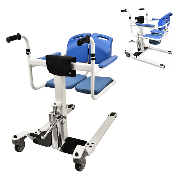 Cadeira de Transferência Hidráulico  Manual  Obeso 120 kg - HealtClean