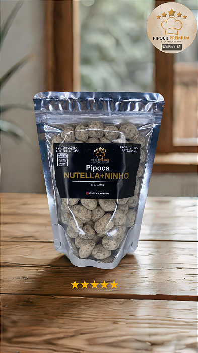 Pipoca Sabor Nutella + Ninho