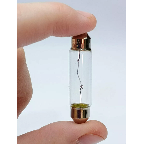 Lâmpada Torpedo Pequena  - 12v 10w Luz