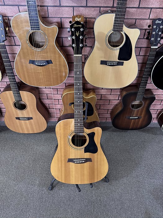 Violão lbanez folk elétrico regulado