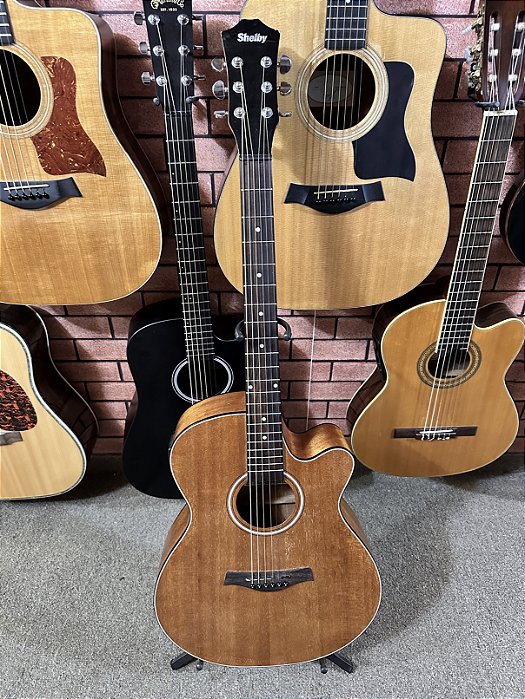 Violão Shelby aço elétrico mini jumbo
