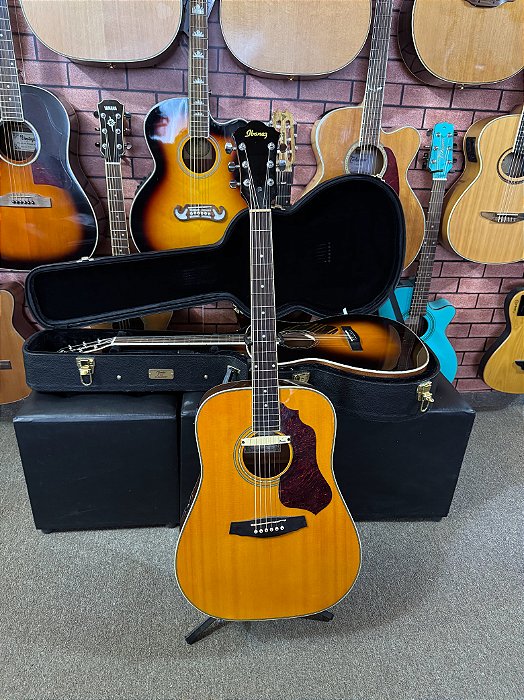 Violão Ibanez SGE120 folk elétrico dupla captação regulado cordas elixir 012