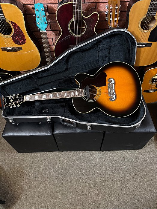 Violão Epiphone ej200ce sunburst Esonic2 ou captador fishman