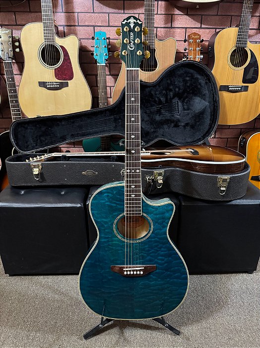 Violão Crafter Coreano semiflat aço elétrico US69