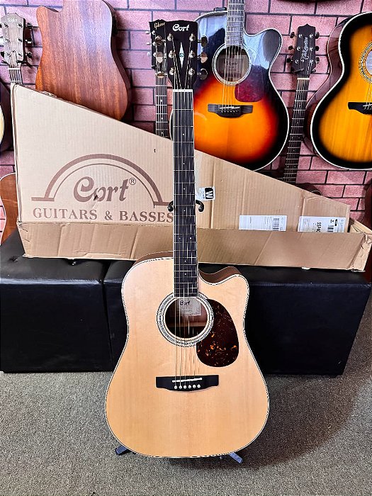 Violão Cort Mr710f ns folk elétrico fishman novo