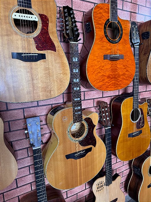 Violão Takamine eg523sc 12 cordas jumbo coreano tampo sólido tk40
