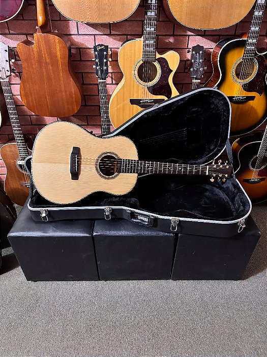 Violão inteiro sólido aço elétrico fishman Plus t elixir tarraxas gotoh