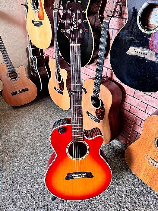Violão Takamine Japonês pt106 ct4bii regulado cordas novas