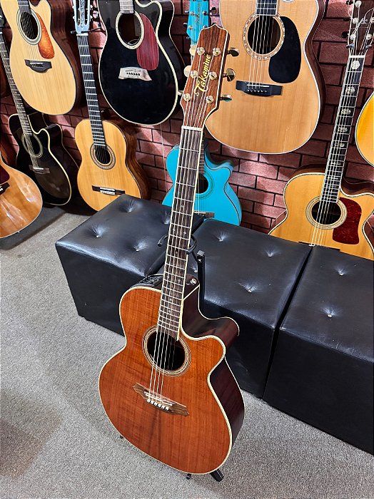 Violão Takamine japonês ef508 koa ct4bii