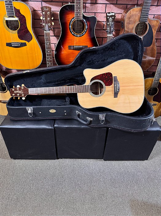Violão Takamine GD71ce tk40d regulado cordas elixir