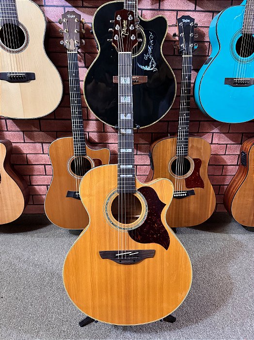 Violão Takamine eg523sc jumbo coreano tampo sólido tk40 (com detalhes)