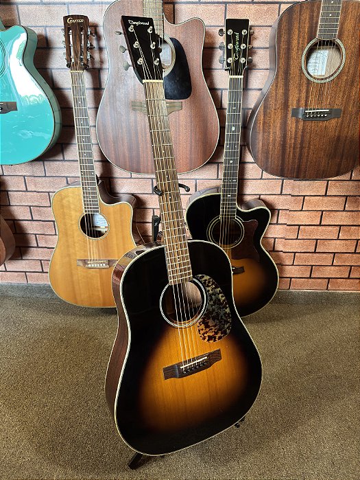 Violão Tanglewood tw40 folk slope shoulder elétrico fishman matrix infinity