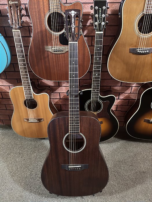 Violão Crafter Mind D folk elétrico mogno tampo sólido regulado