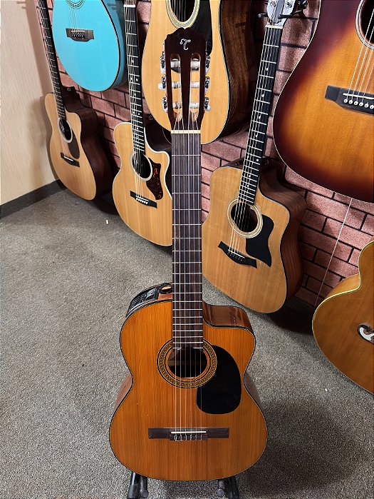 Violão Takamine Nylon gc3ce regulado elétrico tp4t ANALISO TROCAS